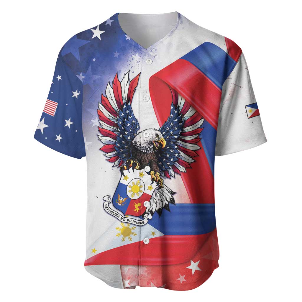 Filipino American History Month Baseball Jersey Philippines Proud Of My Roots - Wonder Print Shop