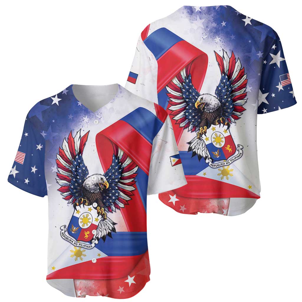 Filipino American History Month Baseball Jersey Philippines Proud Of My Roots - Wonder Print Shop