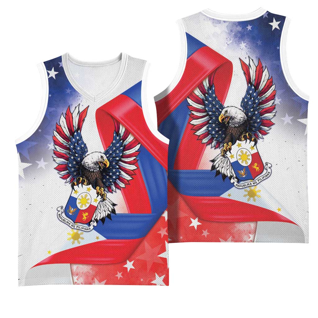 Filipino American History Month Basketball Jersey Philippines Proud Of My Roots - Wonder Print Shop