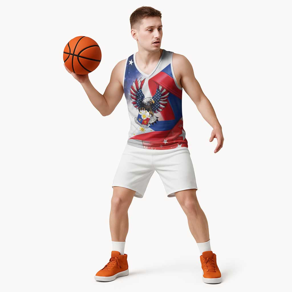 Filipino American History Month Basketball Jersey Philippines Proud Of My Roots - Wonder Print Shop