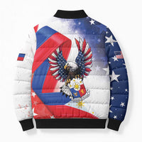 Filipino American History Month Bomber Puffer Jacket Philippines Proud Of My Roots - Wonder Print Shop