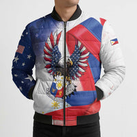 Filipino American History Month Bomber Puffer Jacket Philippines Proud Of My Roots - Wonder Print Shop