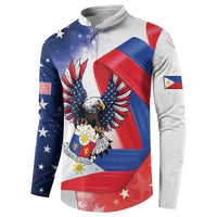 Filipino American History Month Button Sweatshirt Philippines Proud Of My Roots - Wonder Print Shop