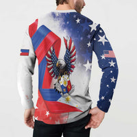 Filipino American History Month Button Sweatshirt Philippines Proud Of My Roots - Wonder Print Shop