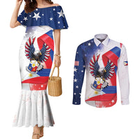 Filipino American History Month Couples Matching Mermaid Dress and Long Sleeve Button Shirt Philippines Proud Of My Roots - Wonder Print Shop
