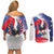 Filipino American History Month Couples Matching Off Shoulder Short Dress and Long Sleeve Button Shirt Philippines Proud Of My Roots - Wonder Print Shop