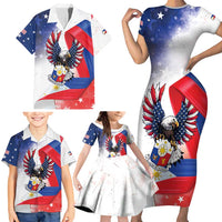 Filipino American History Month Family Matching Short Sleeve Bodycon Dress and Hawaiian Shirt Philippines Proud Of My Roots - Wonder Print Shop