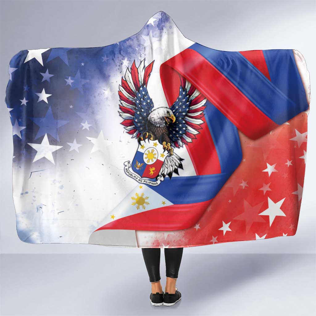 Filipino American History Month Hooded Blanket Philippines Proud Of My Roots - Wonder Print Shop