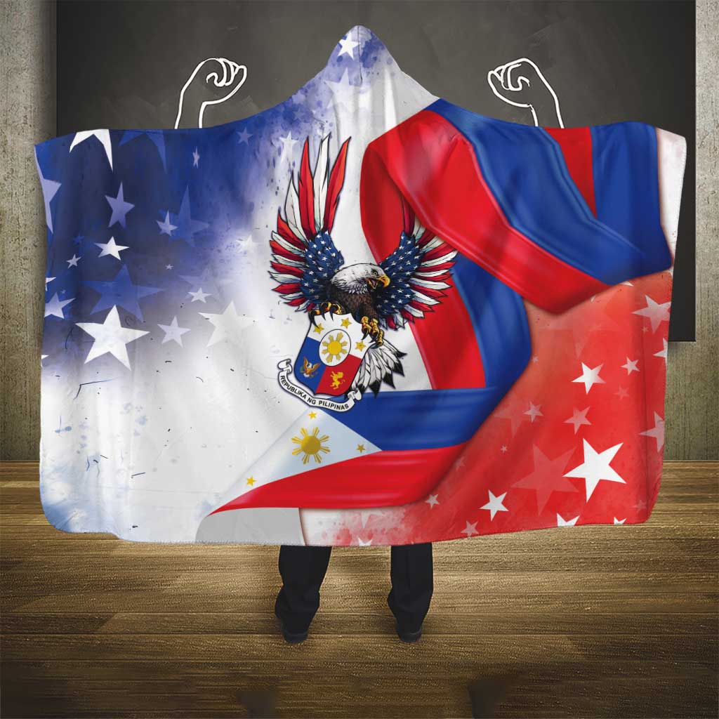 Filipino American History Month Hooded Blanket Philippines Proud Of My Roots - Wonder Print Shop