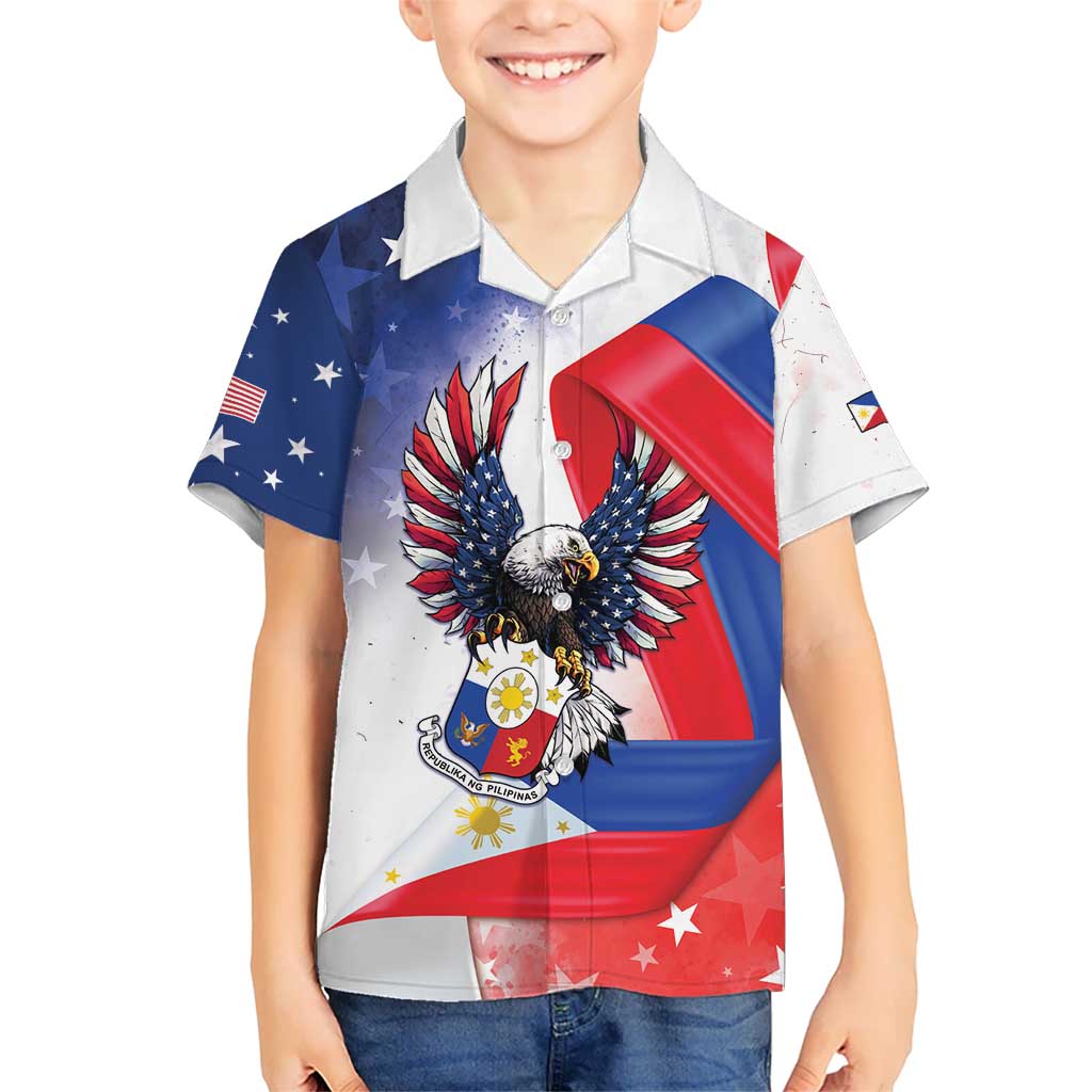 Filipino American History Month Kid Hawaiian Shirt Philippines Proud Of My Roots - Wonder Print Shop
