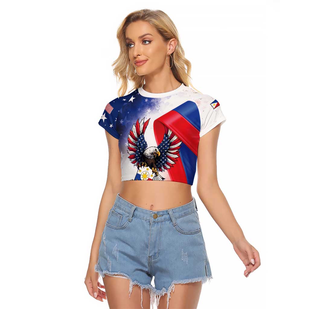Filipino American History Month Raglan Cropped T Shirt Philippines Proud Of My Roots - Wonder Print Shop