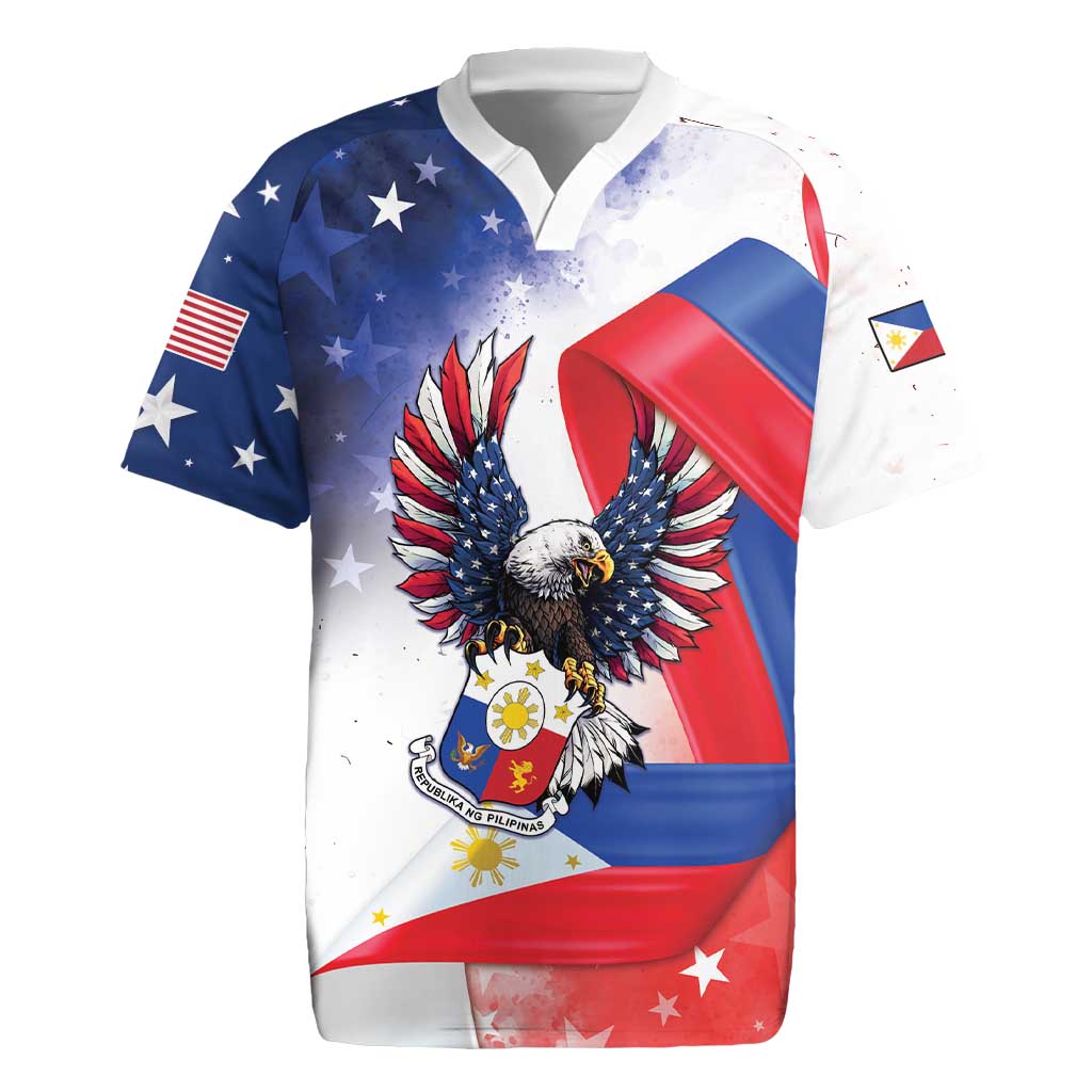 Filipino American History Month Rugby Jersey Philippines Proud Of My Roots - Wonder Print Shop