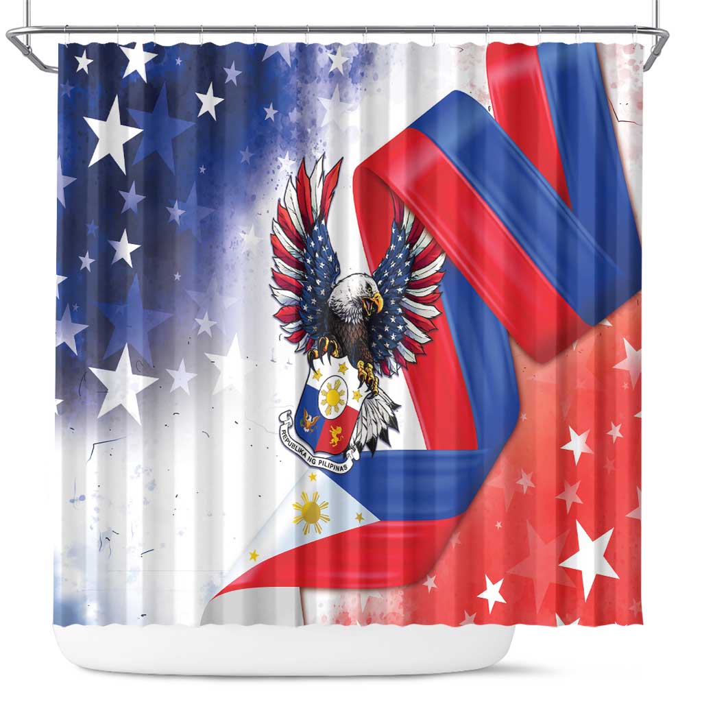 Filipino American History Month Shower Curtain Philippines Proud Of My Roots - Wonder Print Shop