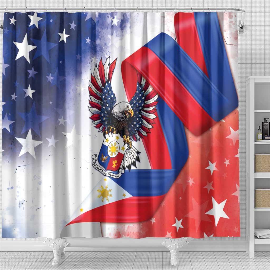 Filipino American History Month Shower Curtain Philippines Proud Of My Roots - Wonder Print Shop
