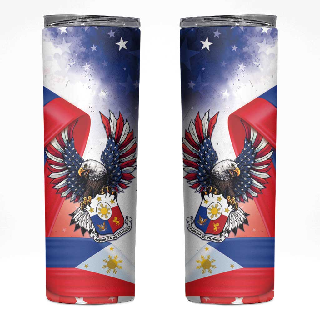 Filipino American History Month Skinny Tumbler Philippines Proud Of My Roots - Wonder Print Shop