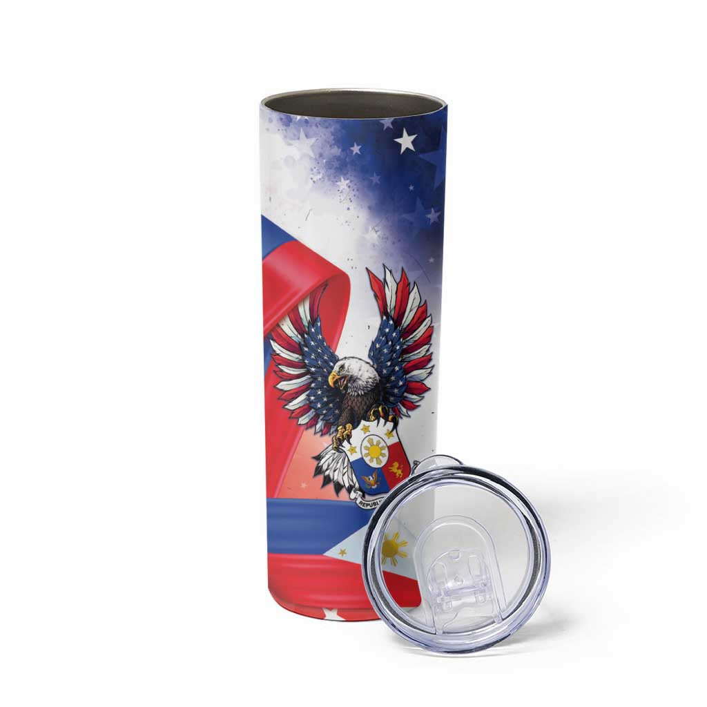 Filipino American History Month Skinny Tumbler Philippines Proud Of My Roots - Wonder Print Shop