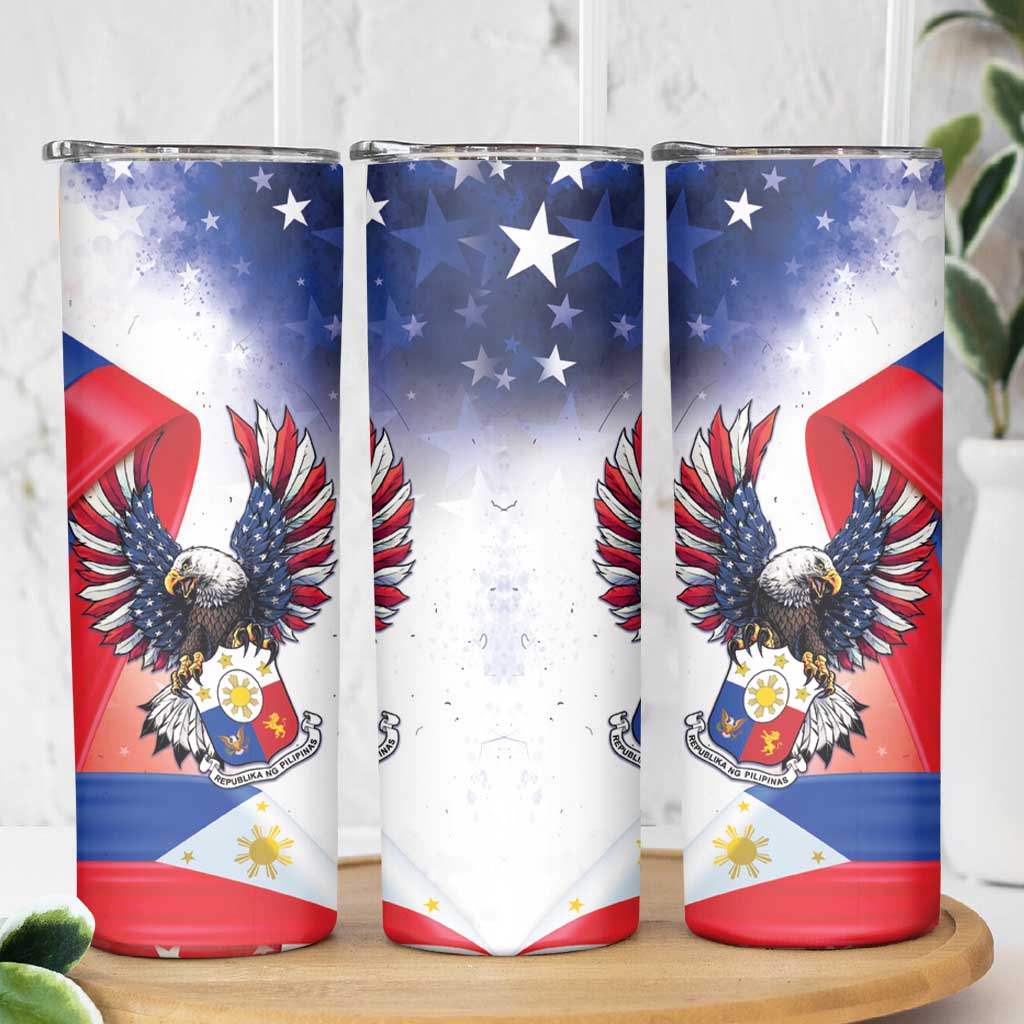 Filipino American History Month Skinny Tumbler Philippines Proud Of My Roots - Wonder Print Shop