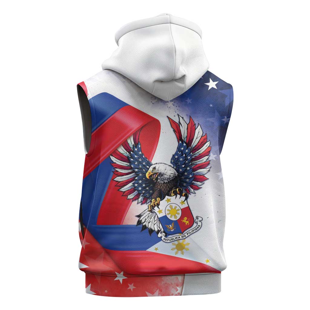 Filipino American History Month Sleeveless Zip Hoodie Philippines Proud Of My Roots - Wonder Print Shop