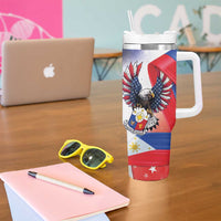Filipino American History Month Tumbler With Handle Philippines Proud Of My Roots - Wonder Print Shop