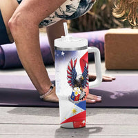 Filipino American History Month Tumbler With Handle Philippines Proud Of My Roots - Wonder Print Shop