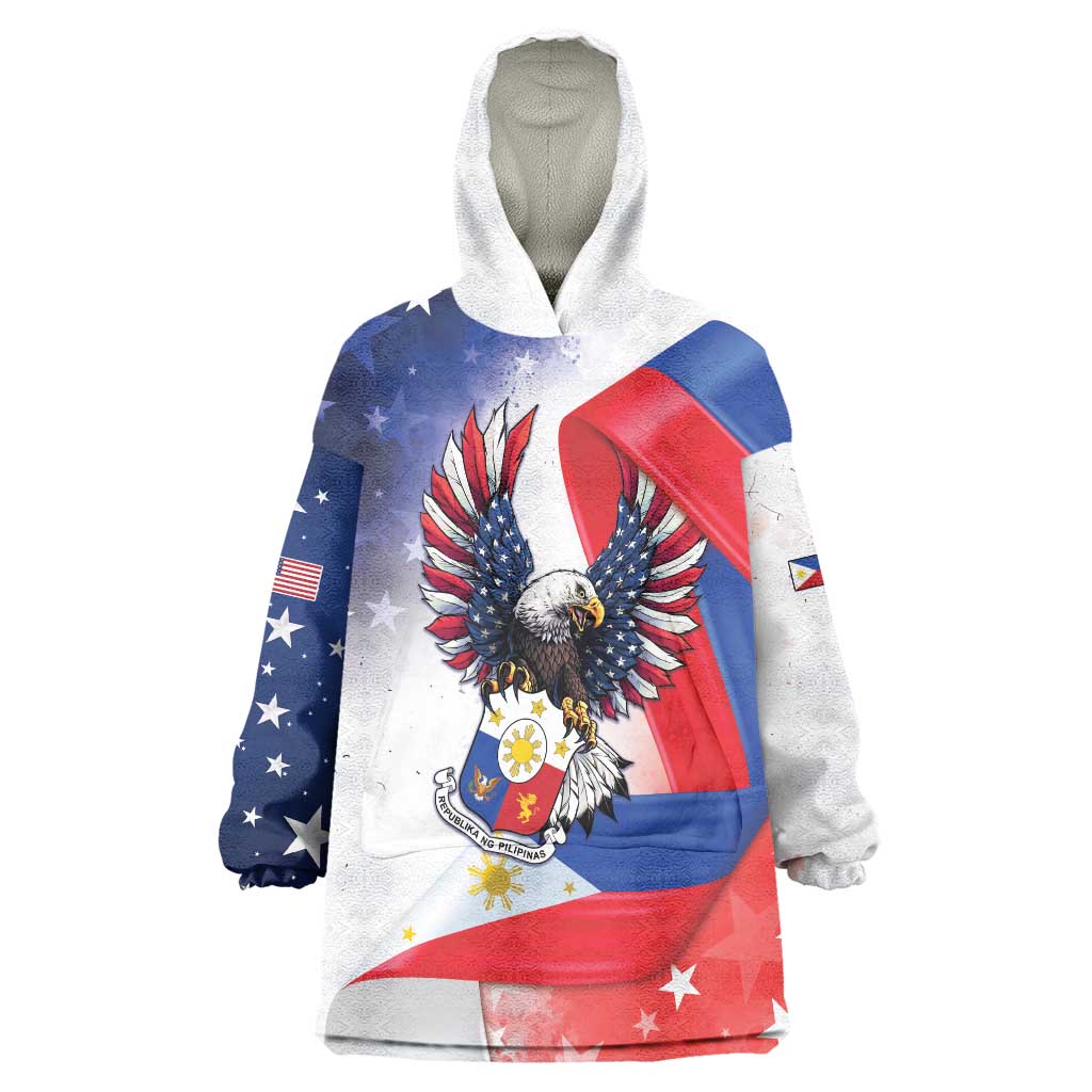 Filipino American History Month Wearable Blanket Hoodie Philippines Proud Of My Roots - Wonder Print Shop