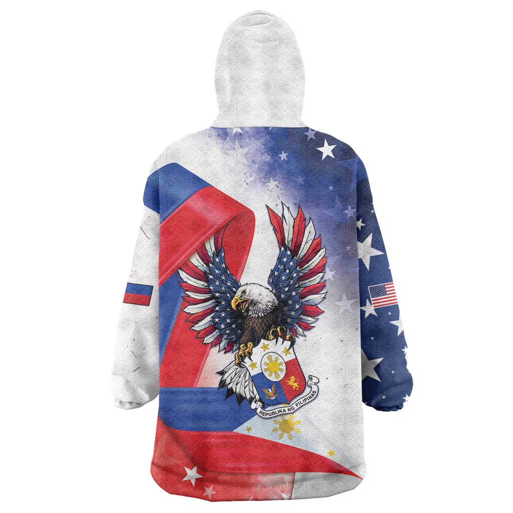 Filipino American History Month Wearable Blanket Hoodie Philippines Proud Of My Roots - Wonder Print Shop