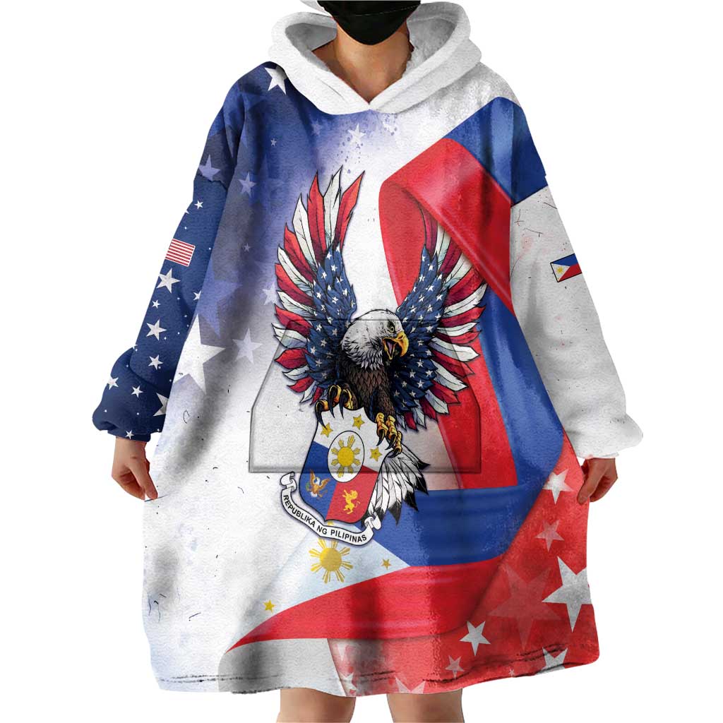 Filipino American History Month Wearable Blanket Hoodie Philippines Proud Of My Roots - Wonder Print Shop