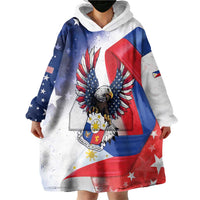 Filipino American History Month Wearable Blanket Hoodie Philippines Proud Of My Roots - Wonder Print Shop