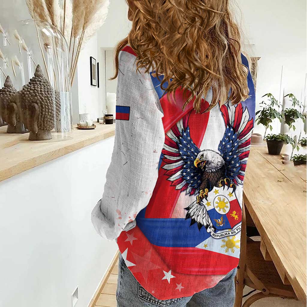 Filipino American History Month Women Casual Shirt Philippines Proud Of My Roots - Wonder Print Shop