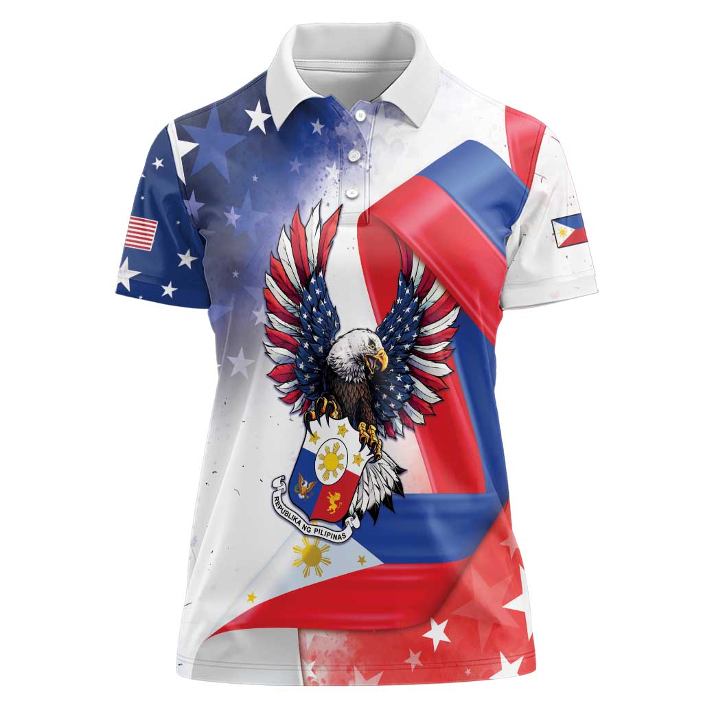 Filipino American History Month Women Polo Shirt Philippines Proud Of My Roots - Wonder Print Shop