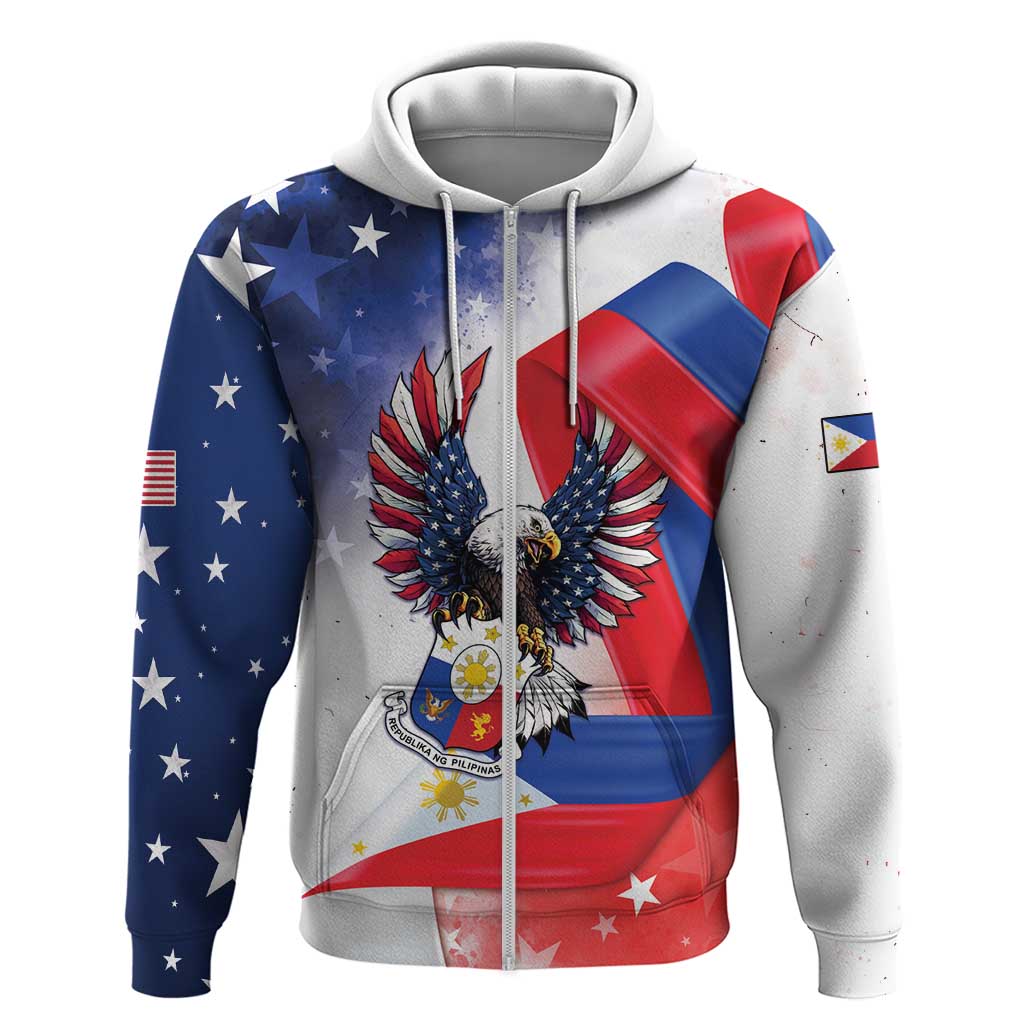 Filipino American History Month Zip Hoodie Philippines Proud Of My Roots - Wonder Print Shop