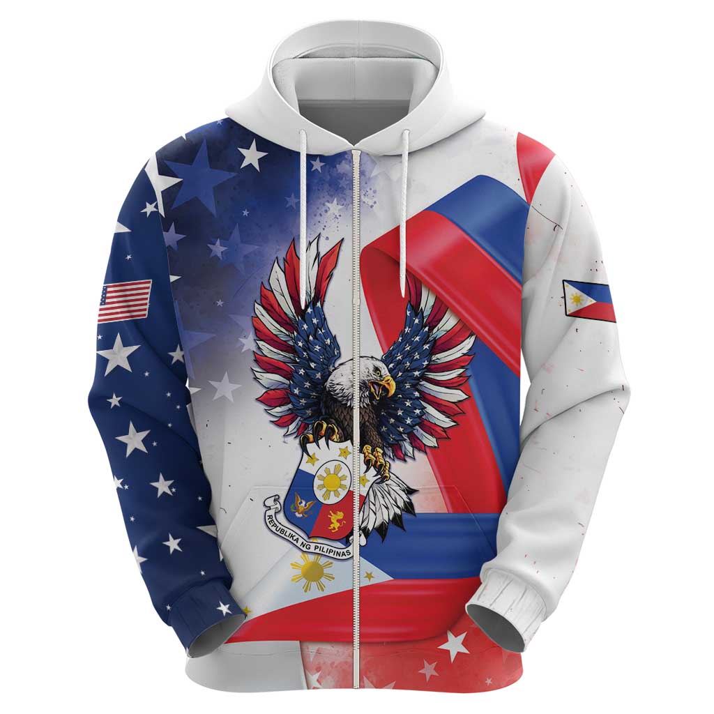 Filipino American History Month Zip Hoodie Philippines Proud Of My Roots - Wonder Print Shop