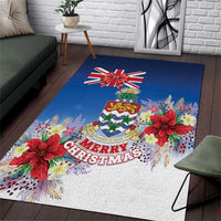 Cayman Islands Christmas Area Rug Coquette Bow Xmas Vibe - Wonder Print Shop