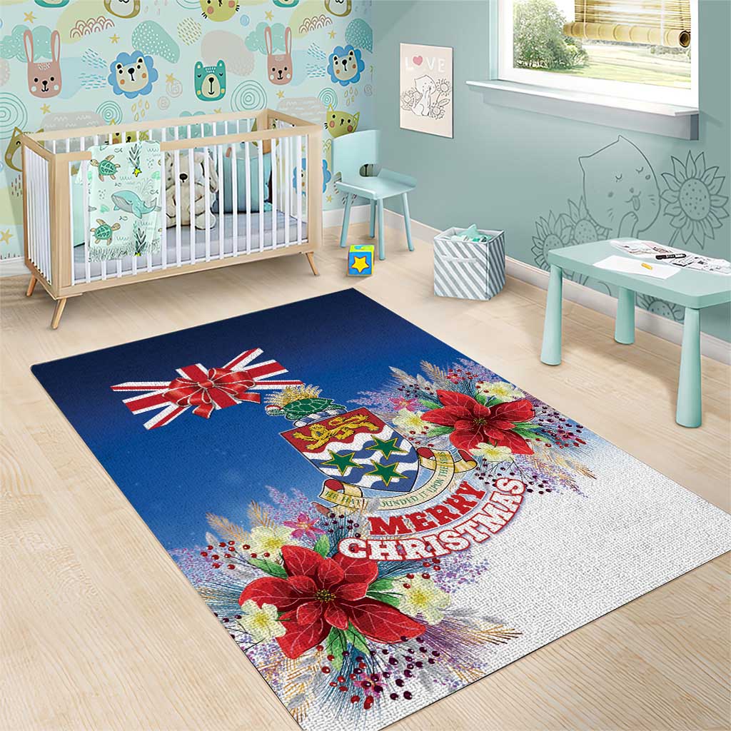 Cayman Islands Christmas Area Rug Coquette Bow Xmas Vibe - Wonder Print Shop