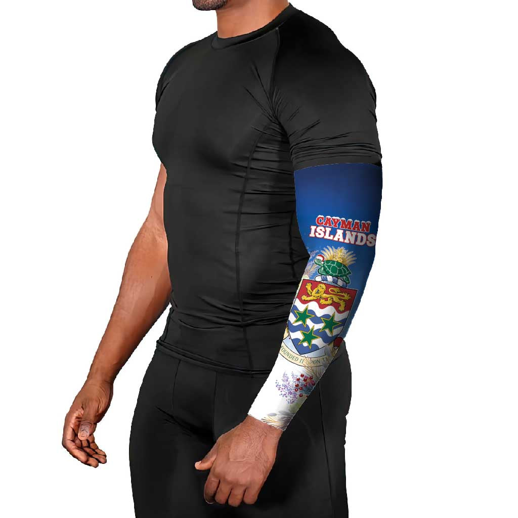 Cayman Islands Christmas Arm Sleeves Coquette Bow Xmas Vibe - Wonder Print Shop