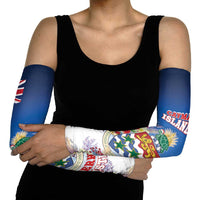 Cayman Islands Christmas Arm Sleeves Coquette Bow Xmas Vibe - Wonder Print Shop