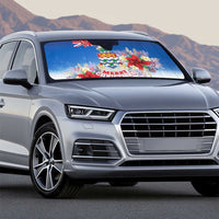 Cayman Islands Christmas Auto Sun Shade Coquette Bow Xmas Vibe - Wonder Print Shop