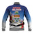 Cayman Islands Christmas Baseball Jacket Coquette Bow Xmas Vibe - Wonder Print Shop