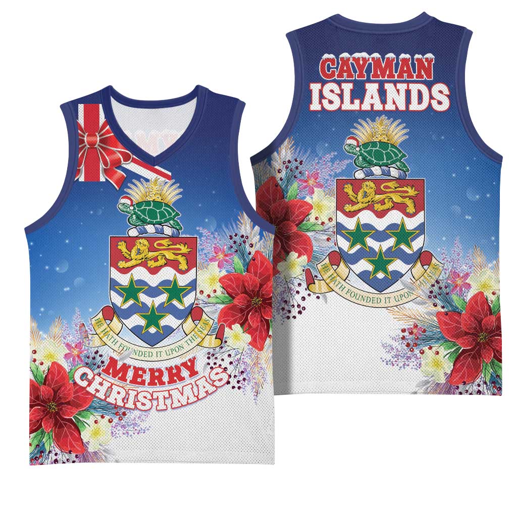 Cayman Islands Christmas Basketball Jersey Coquette Bow Xmas Vibe - Wonder Print Shop