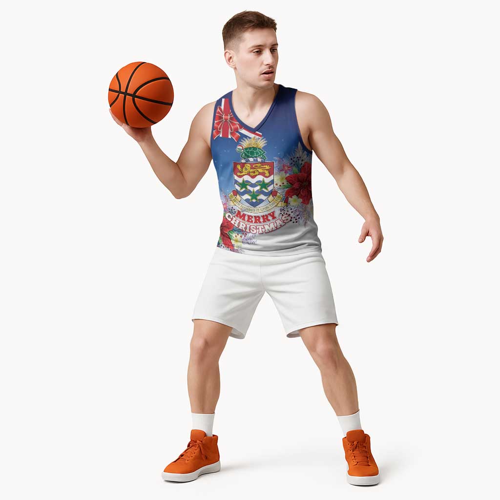 Cayman Islands Christmas Basketball Jersey Coquette Bow Xmas Vibe - Wonder Print Shop