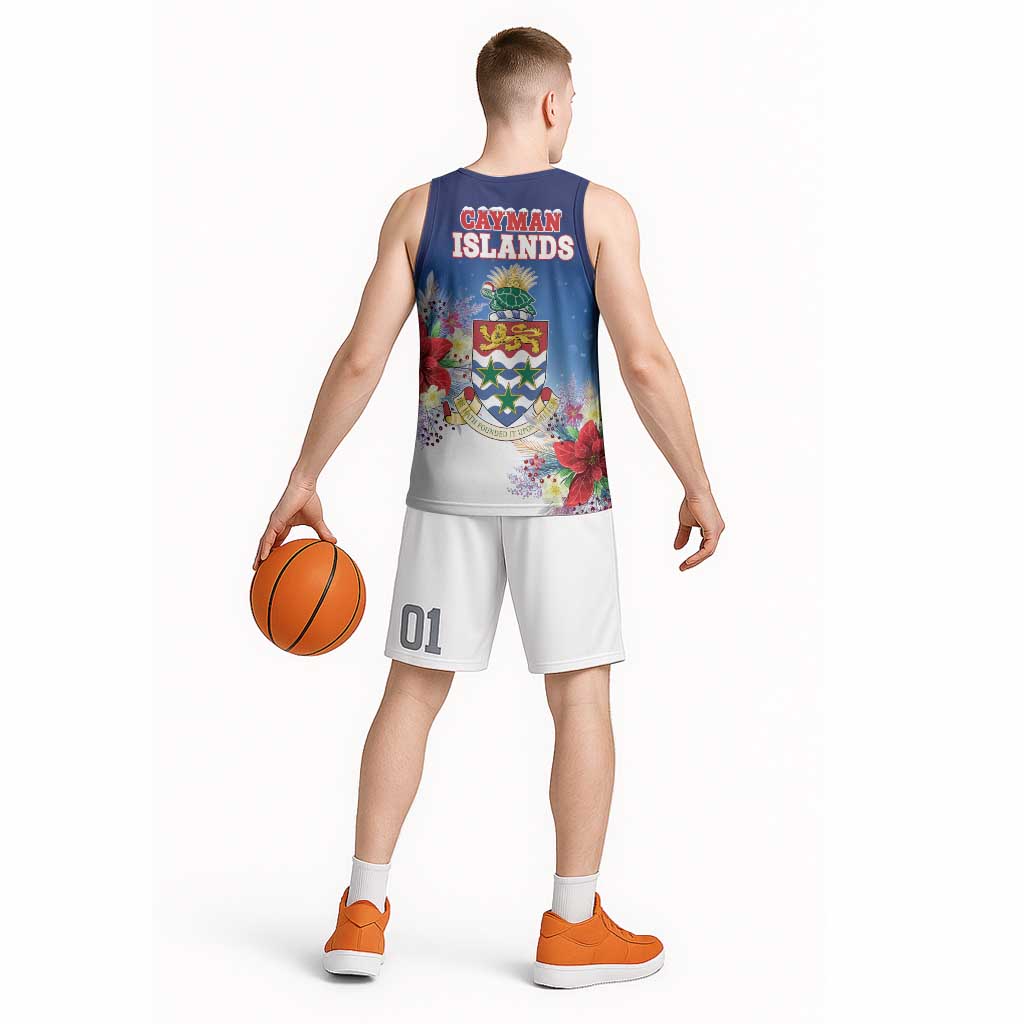 Cayman Islands Christmas Basketball Jersey Coquette Bow Xmas Vibe - Wonder Print Shop