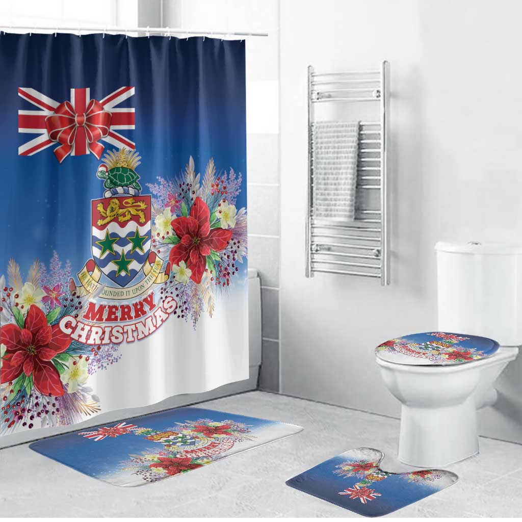 Cayman Islands Christmas Bathroom Set Coquette Bow Xmas Vibe - Wonder Print Shop