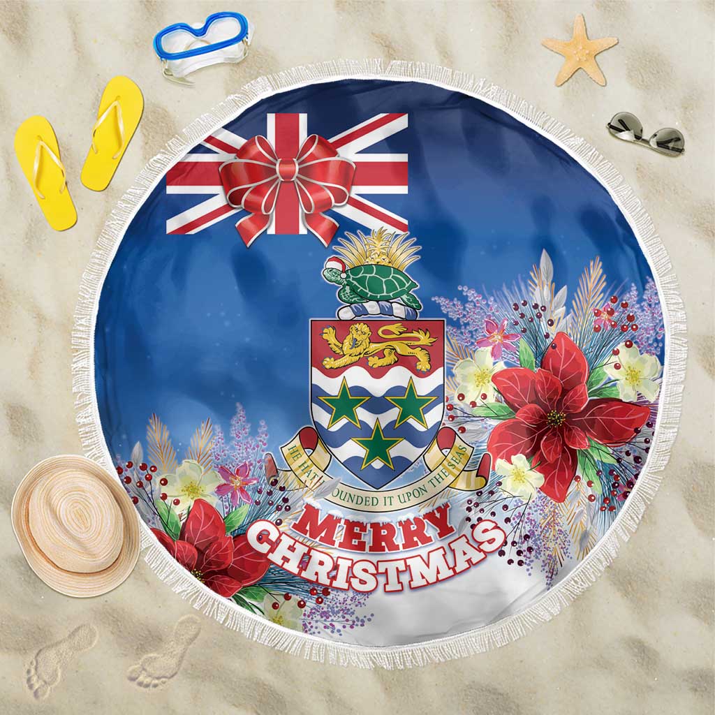 Cayman Islands Christmas Beach Blanket Coquette Bow Xmas Vibe - Wonder Print Shop
