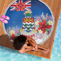 Cayman Islands Christmas Beach Blanket Coquette Bow Xmas Vibe - Wonder Print Shop