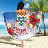Cayman Islands Christmas Beach Blanket Coquette Bow Xmas Vibe - Wonder Print Shop