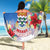 Cayman Islands Christmas Beach Blanket Coquette Bow Xmas Vibe - Wonder Print Shop