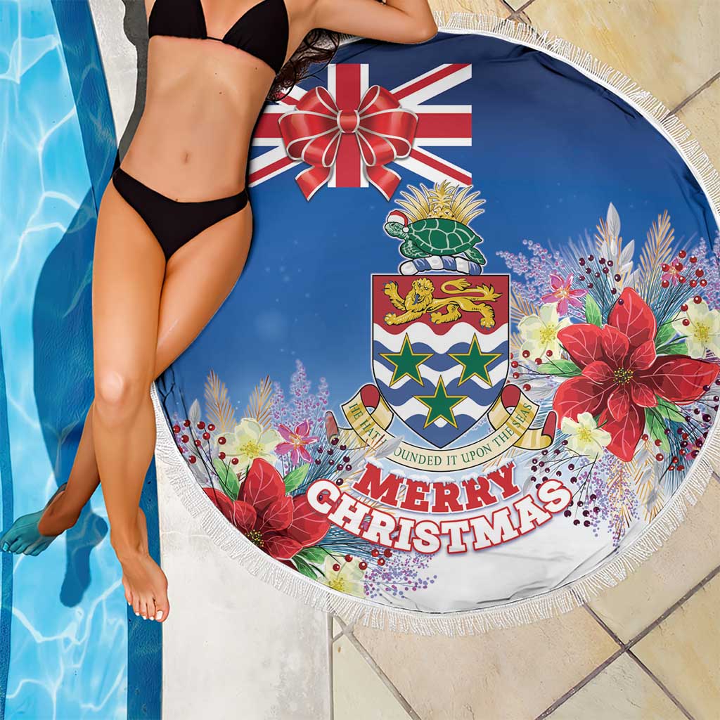 Cayman Islands Christmas Beach Blanket Coquette Bow Xmas Vibe - Wonder Print Shop