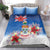 Cayman Islands Christmas Bedding Set Coquette Bow Xmas Vibe - Wonder Print Shop
