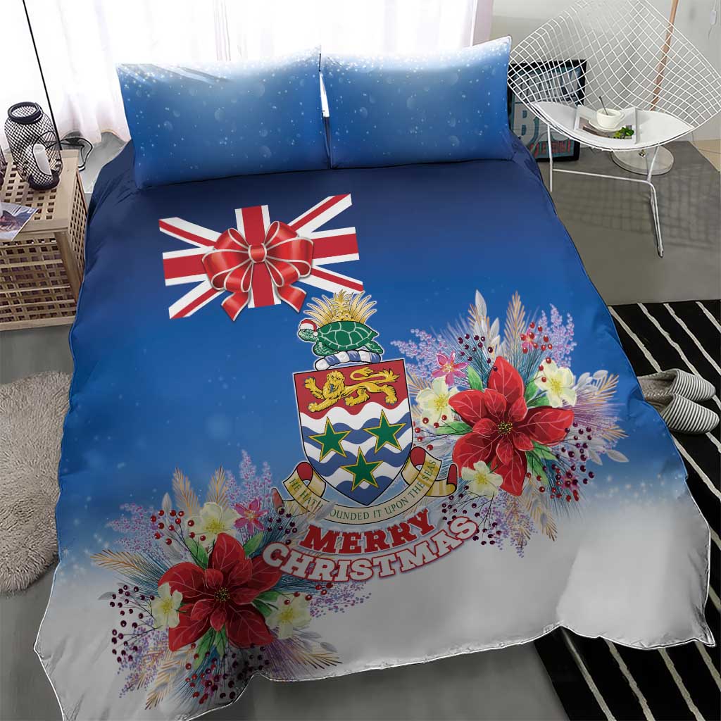 Cayman Islands Christmas Bedding Set Coquette Bow Xmas Vibe - Wonder Print Shop