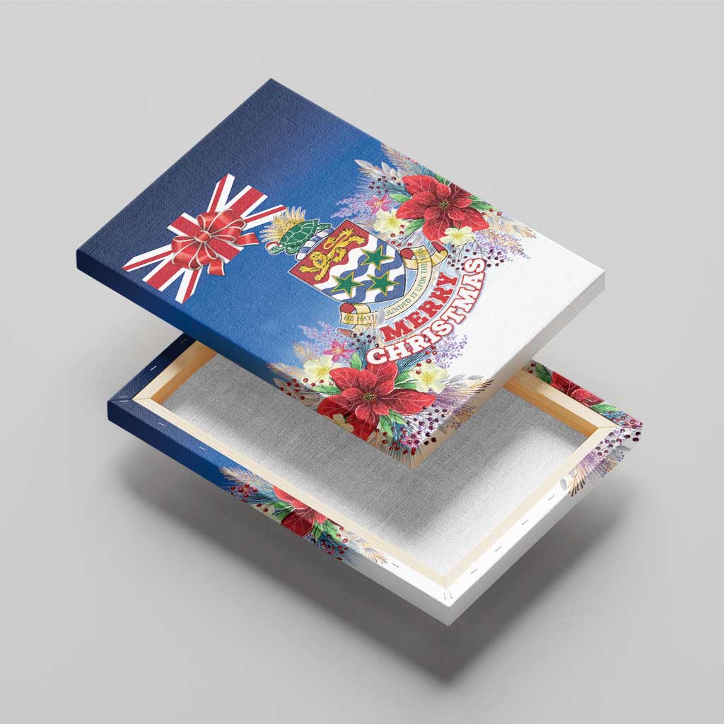 Cayman Islands Christmas Canvas Wall Art Coquette Bow Xmas Vibe - Wonder Print Shop